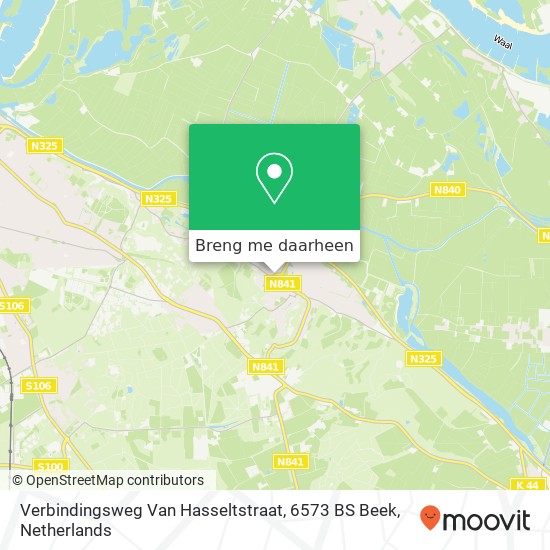 Verbindingsweg Van Hasseltstraat, 6573 BS Beek kaart