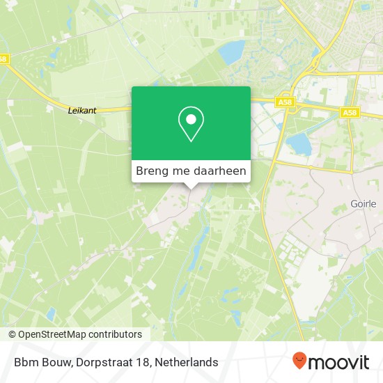 Bbm Bouw, Dorpstraat 18 kaart