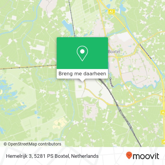 Hemelrijk 3, 5281 PS Boxtel kaart