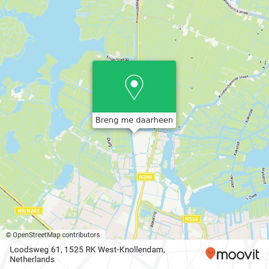 Loodsweg 61, 1525 RK West-Knollendam kaart