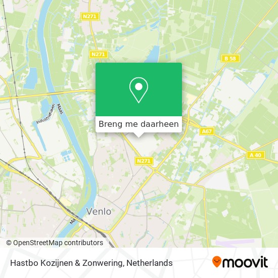 Hastbo Kozijnen & Zonwering kaart