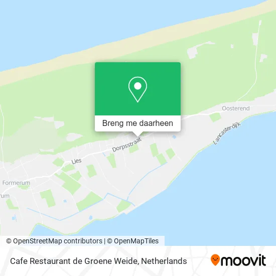 Cafe Restaurant de Groene Weide kaart