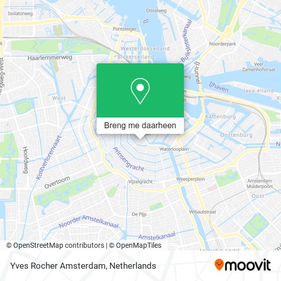 Yves Rocher Amsterdam kaart