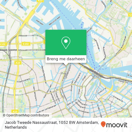 Jacob Tweede Nassaustraat, 1052 BW Amsterdam kaart