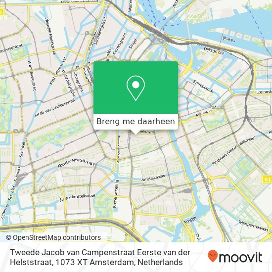 Tweede Jacob van Campenstraat Eerste van der Helststraat, 1073 XT Amsterdam kaart