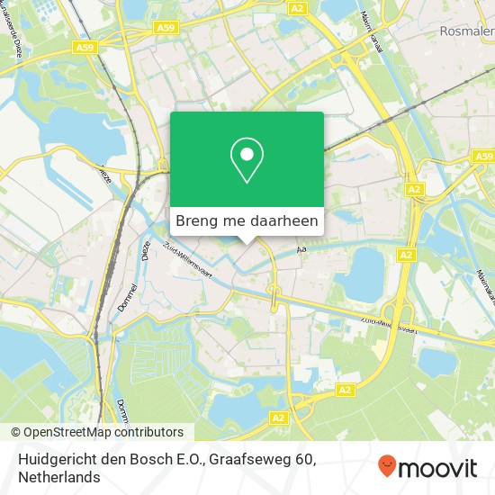 Huidgericht den Bosch E.O., Graafseweg 60 kaart