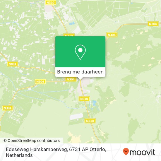 Edeseweg Harskamperweg, 6731 AP Otterlo kaart