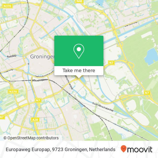 Europaweg Europap, 9723 Groningen kaart
