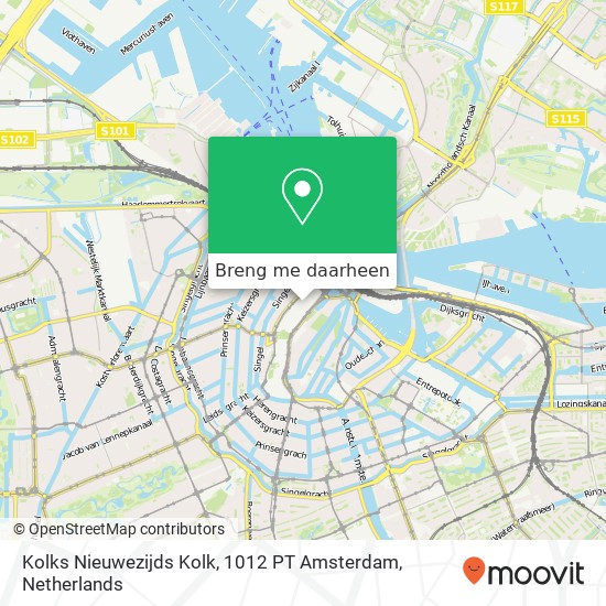 Kolks Nieuwezijds Kolk, 1012 PT Amsterdam kaart