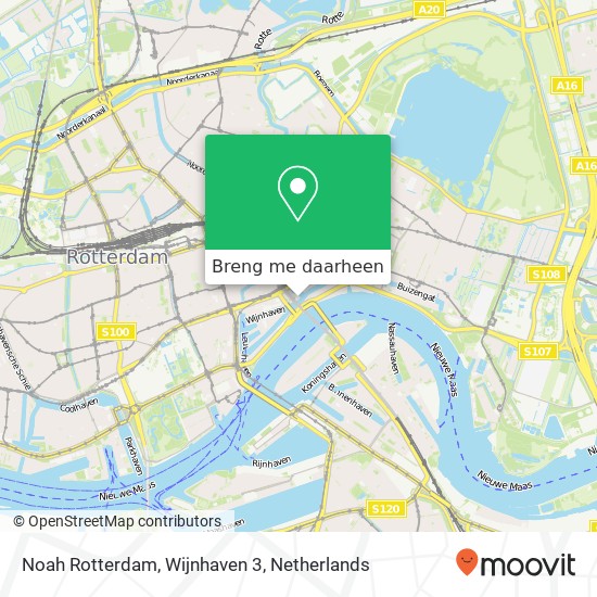 Noah Rotterdam, Wijnhaven 3 kaart