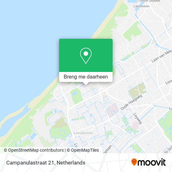 Campanulastraat 21 kaart