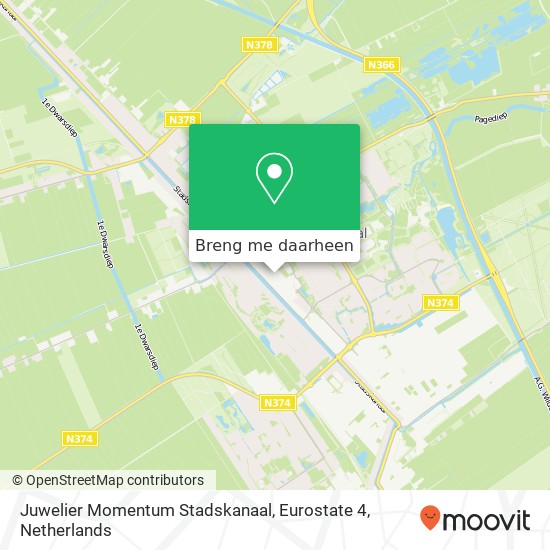 Juwelier Momentum Stadskanaal, Eurostate 4 kaart