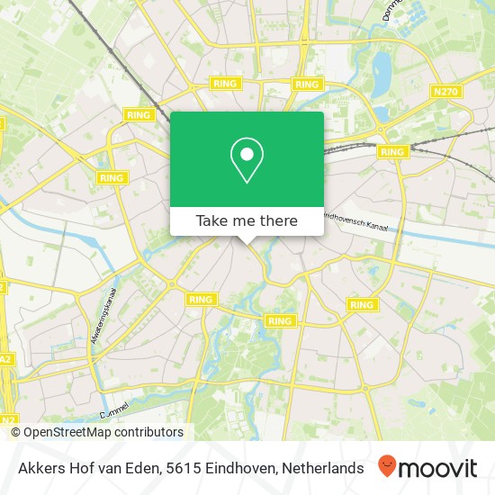 Akkers Hof van Eden, 5615 Eindhoven kaart