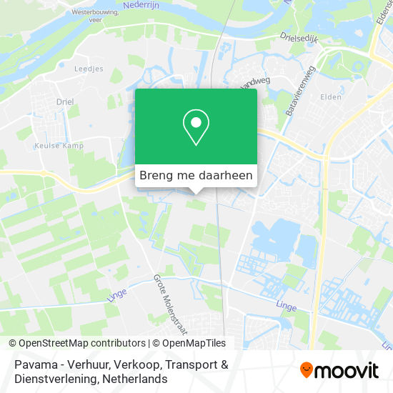 Pavama - Verhuur, Verkoop, Transport & Dienstverlening kaart