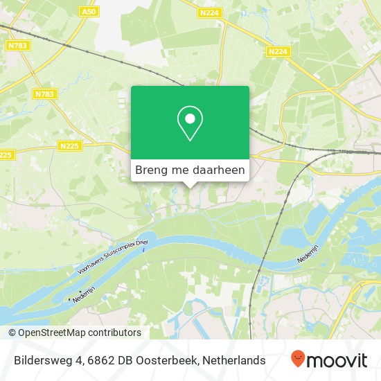 Bildersweg 4, 6862 DB Oosterbeek kaart