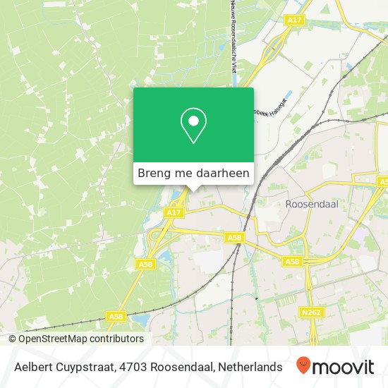 Aelbert Cuypstraat, 4703 Roosendaal kaart
