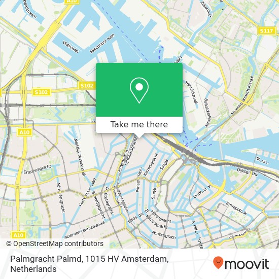 Palmgracht Palmd, 1015 HV Amsterdam kaart