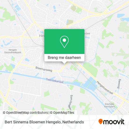 Bert Sinnema Bloemen Hengelo kaart