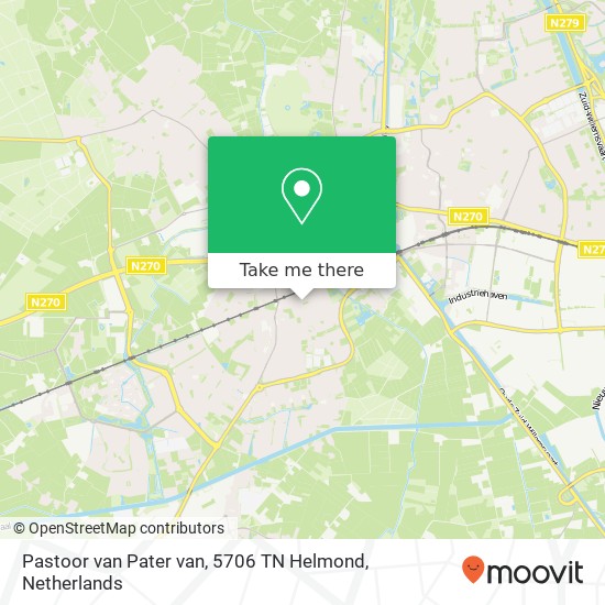 Pastoor van Pater van, 5706 TN Helmond kaart