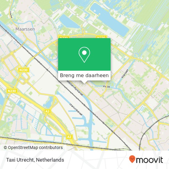 Taxi Utrecht kaart
