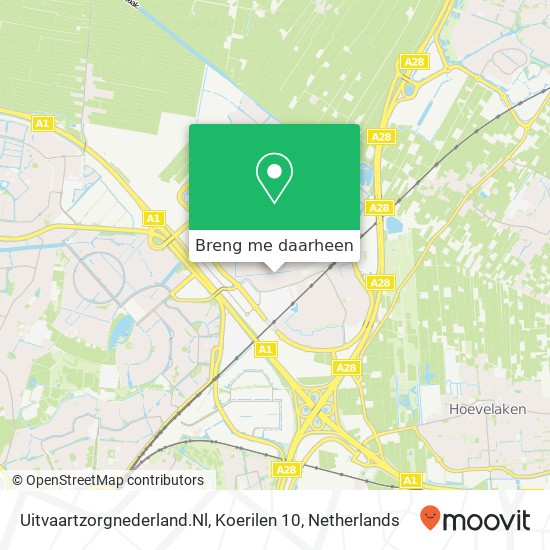 Uitvaartzorgnederland.Nl, Koerilen 10 kaart