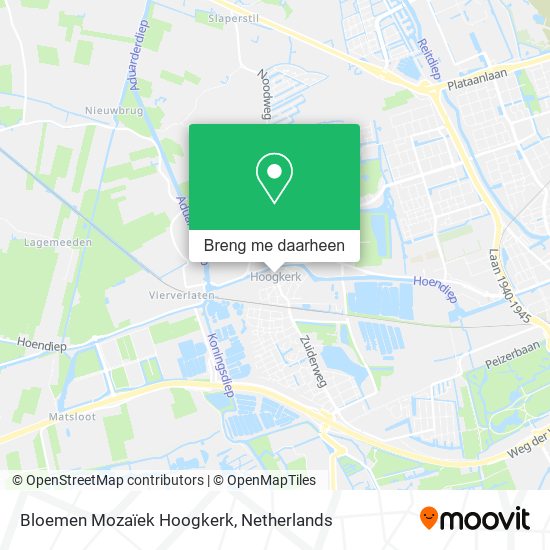 Bloemen Mozaïek Hoogkerk kaart