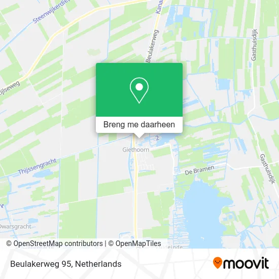 Beulakerweg 95 kaart