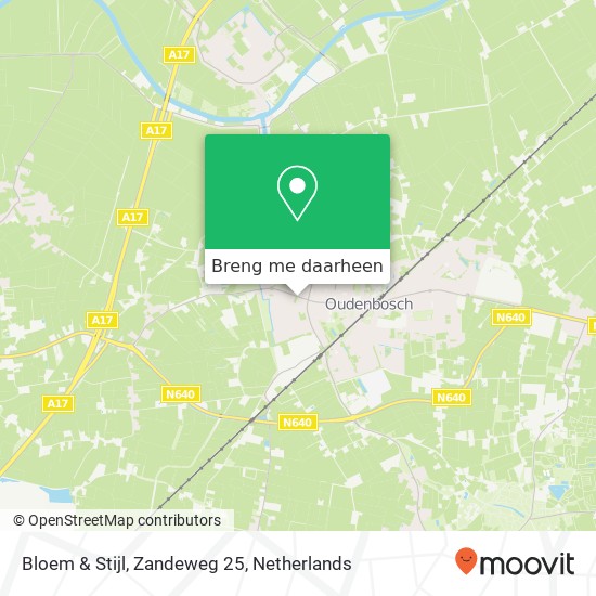 Bloem & Stijl, Zandeweg 25 kaart