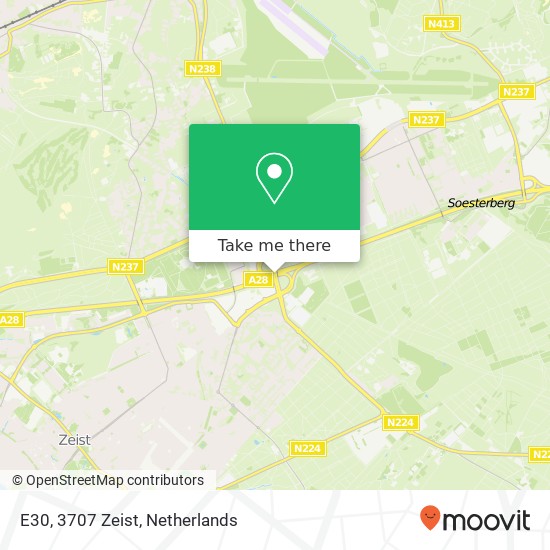 E30, 3707 Zeist kaart