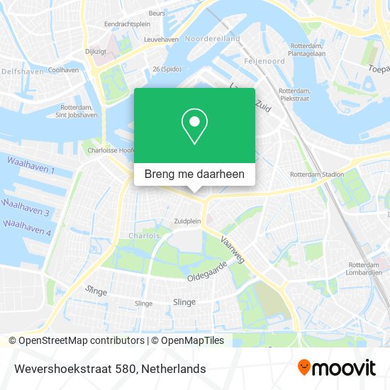 Wevershoekstraat 580 kaart
