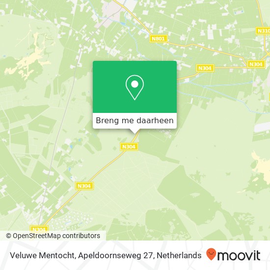 Veluwe Mentocht, Apeldoornseweg 27 kaart