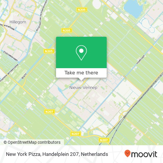 New York Pizza, Handelplein 207 kaart