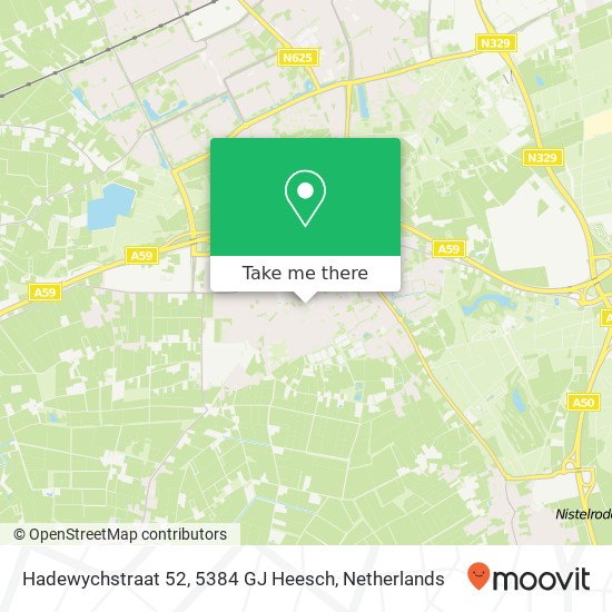 Hadewychstraat 52, 5384 GJ Heesch kaart