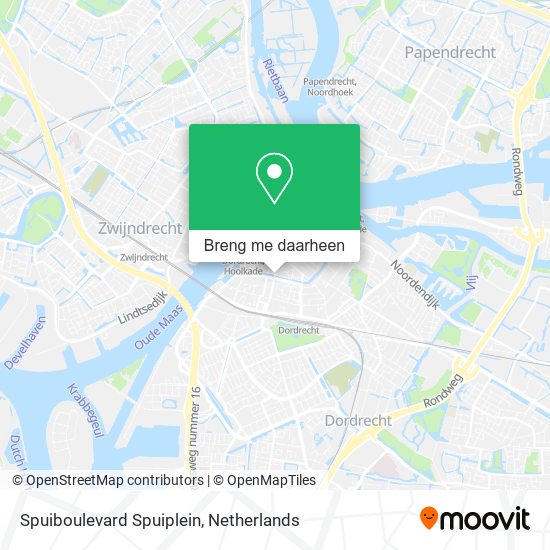 Spuiboulevard Spuiplein kaart
