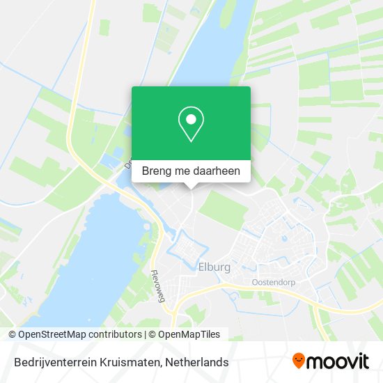 Bedrijventerrein Kruismaten kaart