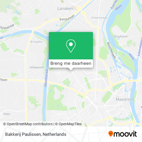 Bakkerij Paulissen kaart