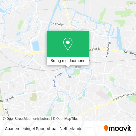 Academiesingel Spoorstraat kaart