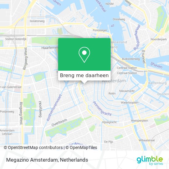 Megazino Amsterdam kaart