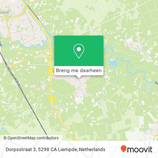 Dorpsstraat 3, 5298 CA Liempde kaart