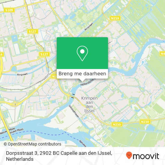 Dorpsstraat 3, 2902 BC Capelle aan den IJssel kaart