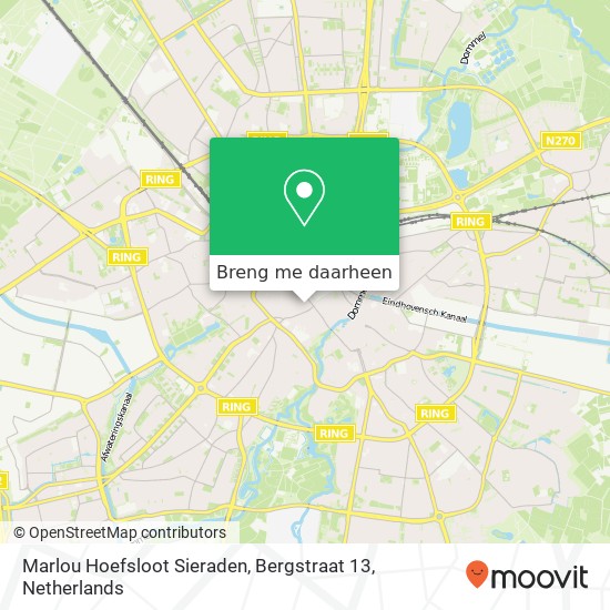 Marlou Hoefsloot Sieraden, Bergstraat 13 kaart