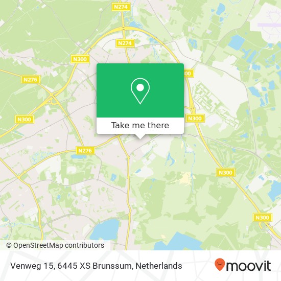 Venweg 15, 6445 XS Brunssum kaart