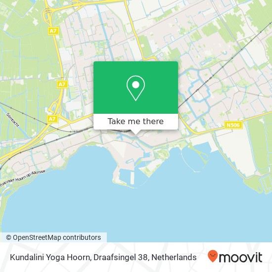 Kundalini Yoga Hoorn, Draafsingel 38 kaart