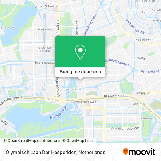 Olympisch Laan Der Hesperiden kaart