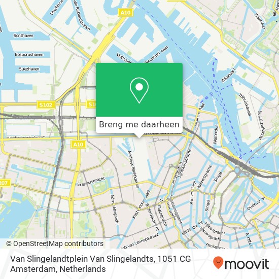 Van Slingelandtplein Van Slingelandts, 1051 CG Amsterdam kaart