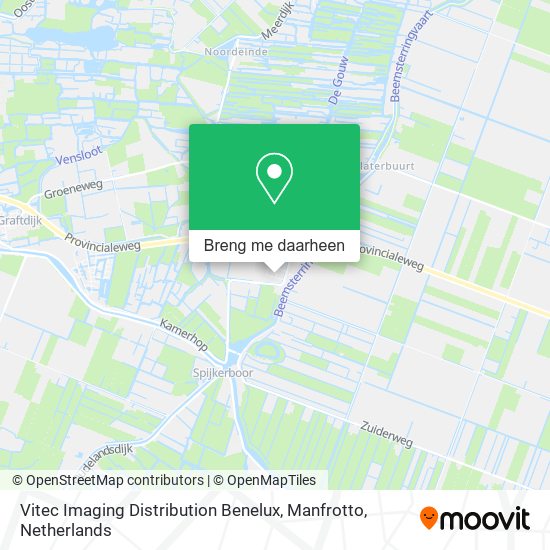 Vitec Imaging Distribution Benelux, Manfrotto kaart