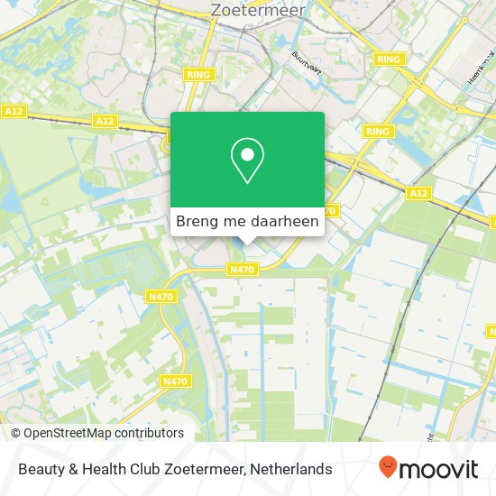 Beauty & Health Club Zoetermeer kaart