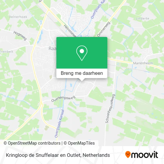 Kringloop de Snuffelaar en Outlet kaart