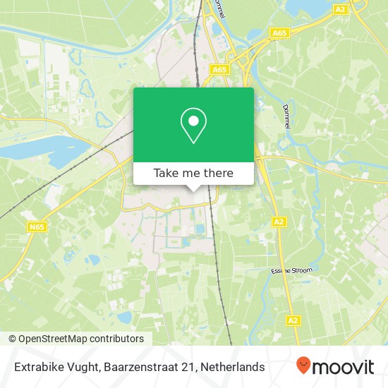 Extrabike Vught, Baarzenstraat 21 kaart