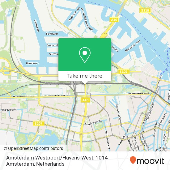 Amsterdam Westpoort / Havens-West, 1014 Amsterdam kaart